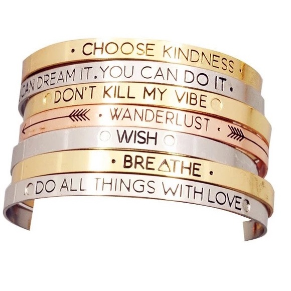 Boutique Jewelry - NEW Breathe bangle